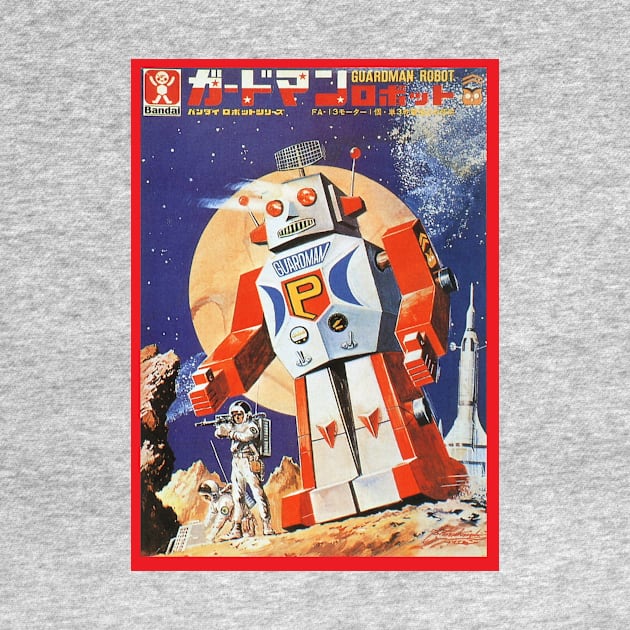 Vintage Model Kit Box Art - Guardian Robot by Starbase79